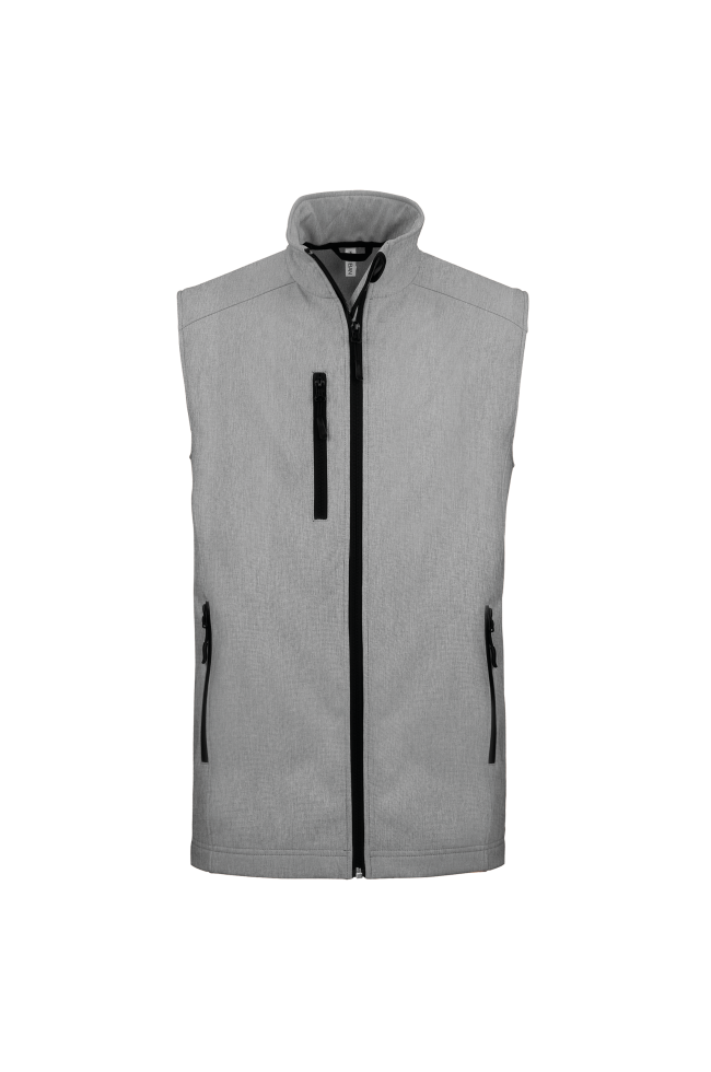 Bodywarmer softshell sans manches homme personnalisable