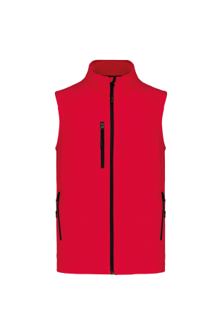 Bodywarmer softshell sans manches homme personnalisable