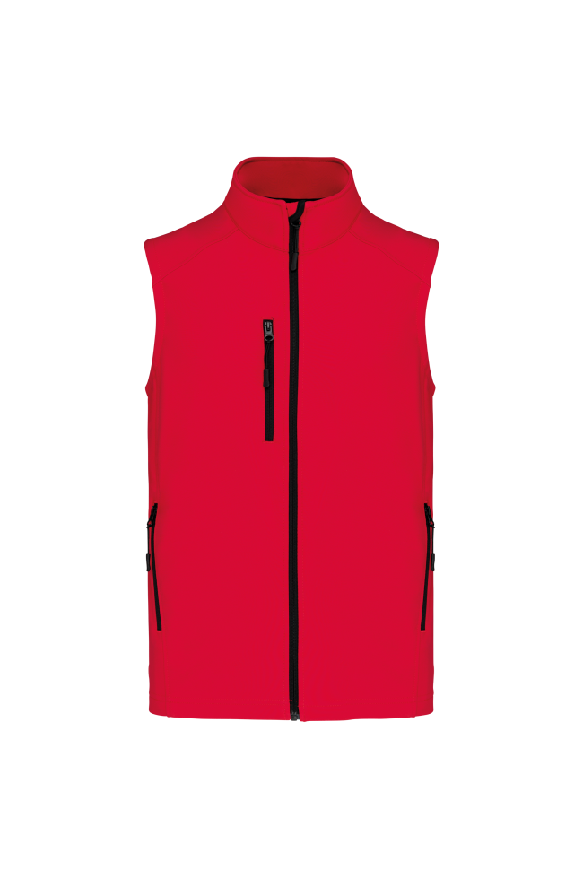 Bodywarmer softshell sans manches homme personnalisable