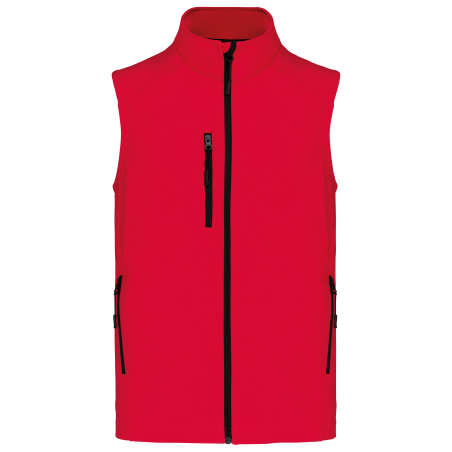 Bodywarmer softshell sans manches homme personnalisable