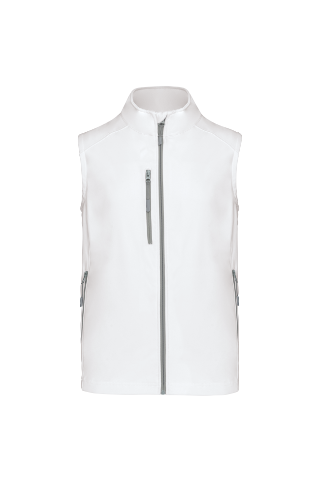 Bodywarmer softshell sans manches homme personnalisable