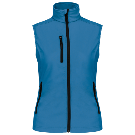 Bodywarmer softshell sans manches femme personnalisable