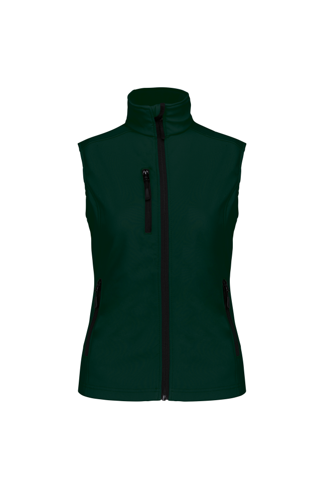 Bodywarmer softshell sans manches femme personnalisable