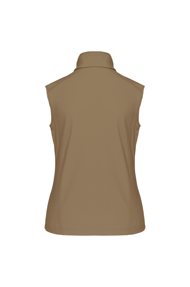 Bodywarmer softshell sans manches femme personnalisable
