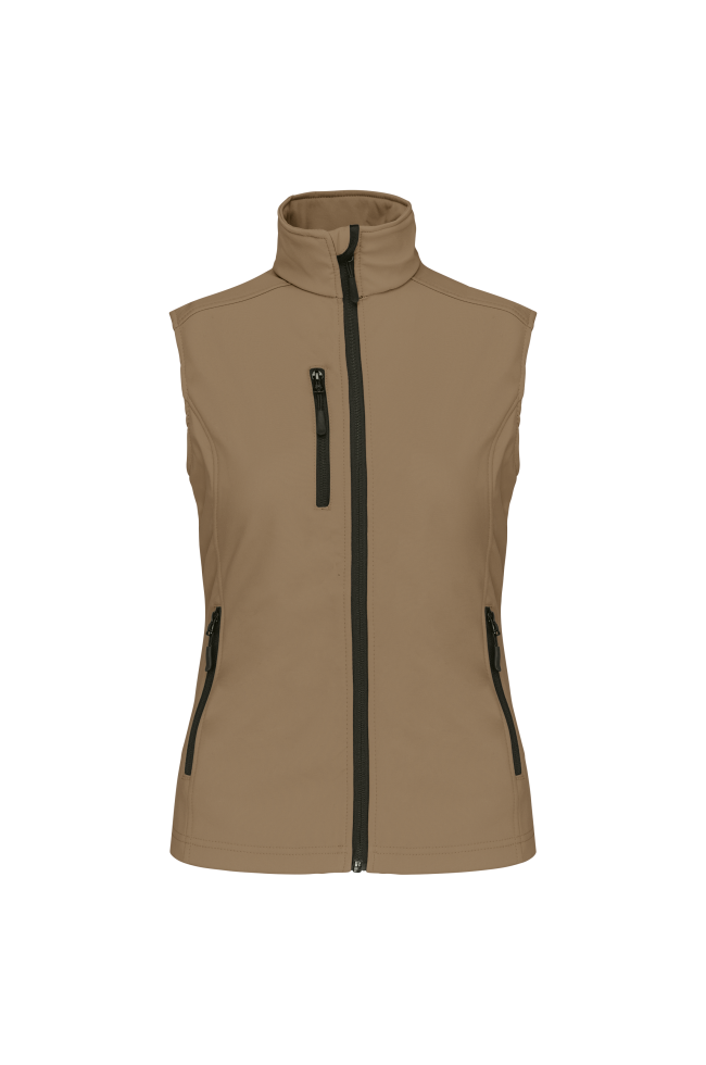 Bodywarmer softshell sans manches femme personnalisable