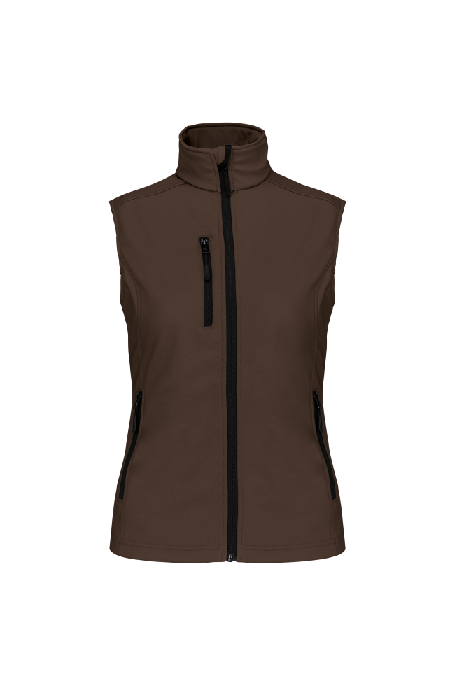 Bodywarmer softshell sans manches femme personnalisable