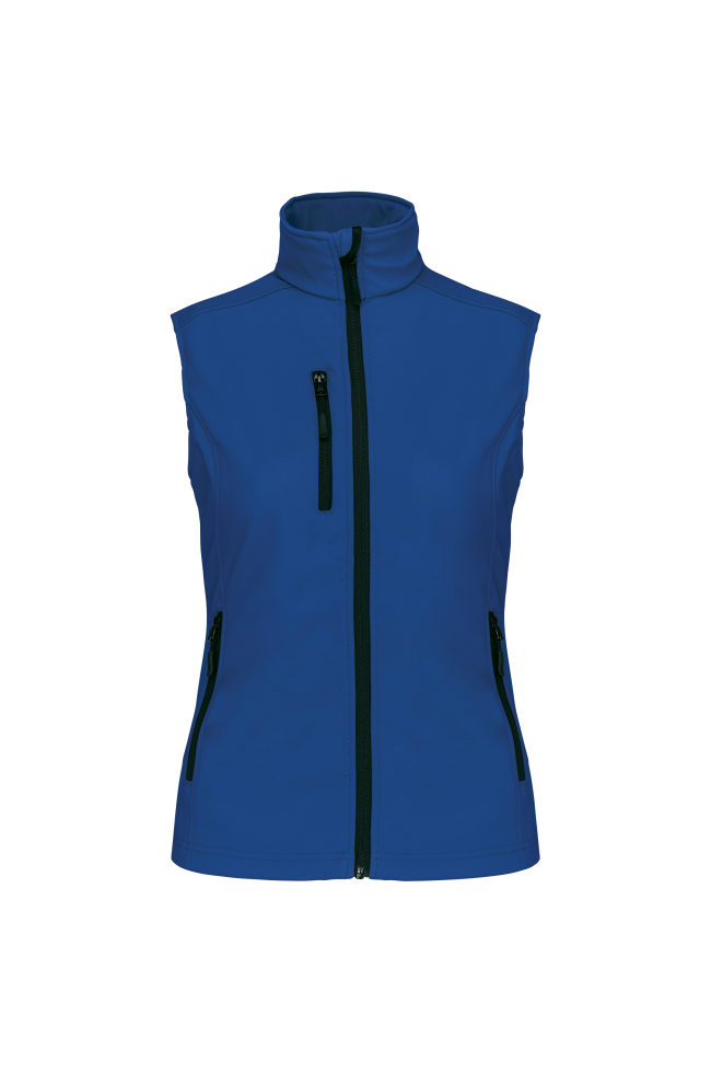 Bodywarmer softshell sans manches femme personnalisable