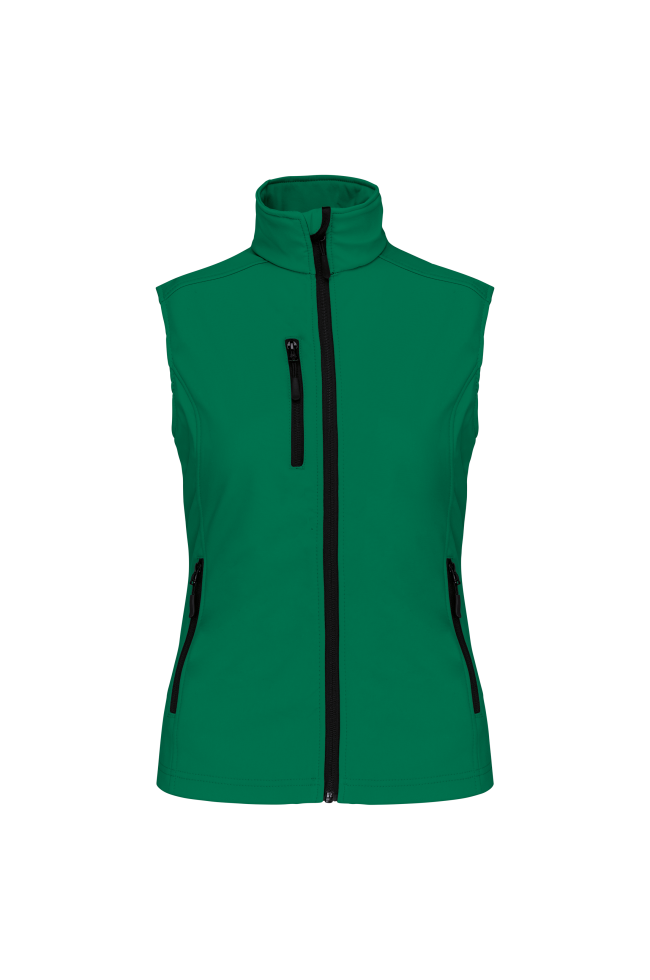 Bodywarmer softshell sans manches femme personnalisable