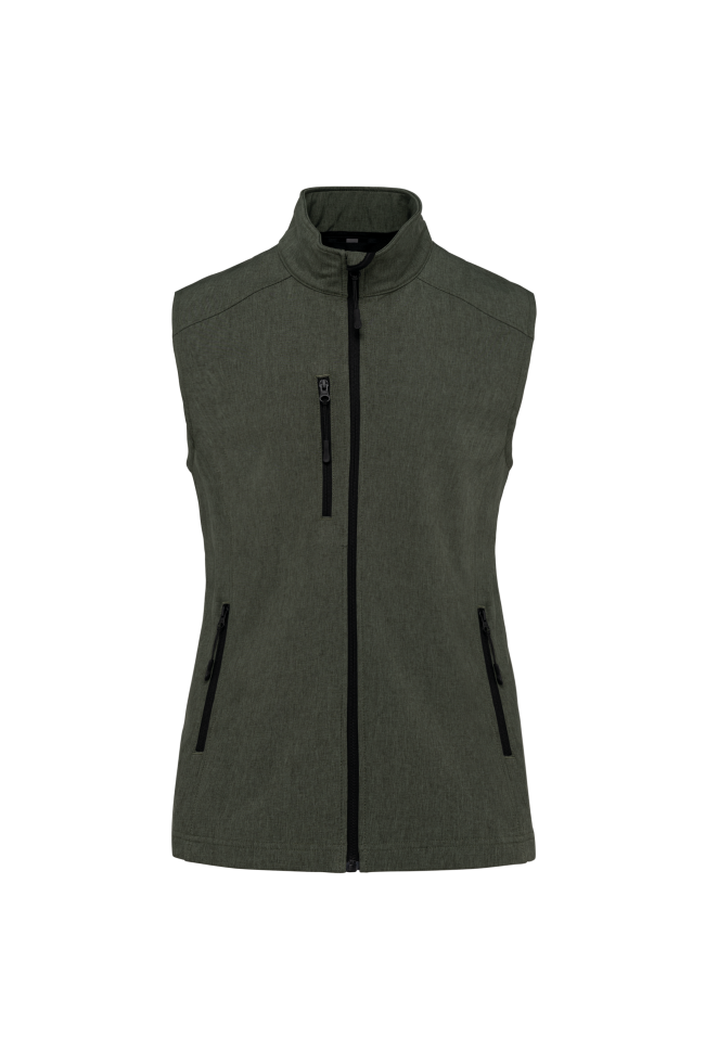 Bodywarmer softshell sans manches femme personnalisable