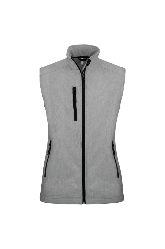 Bodywarmer softshell sans manches femme personnalisable