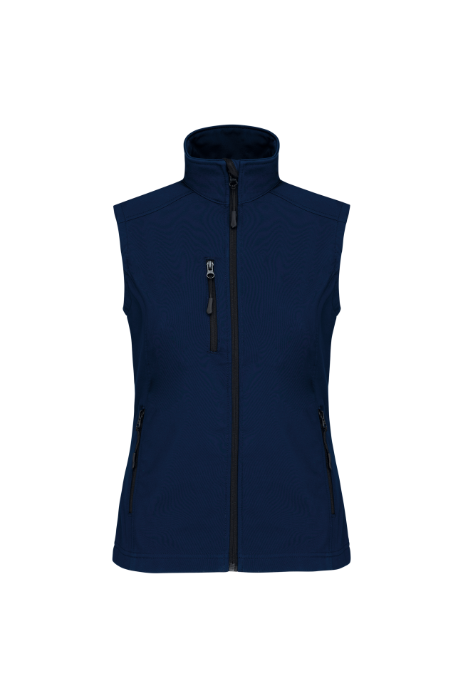 Bodywarmer softshell sans manches femme personnalisable
