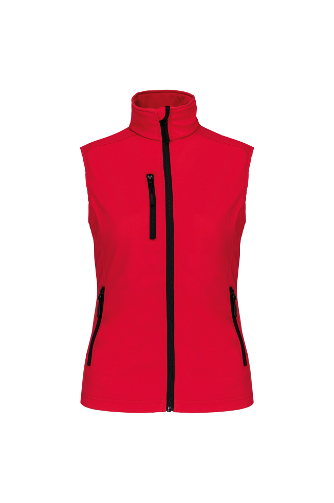 Bodywarmer softshell sans manches femme personnalisable