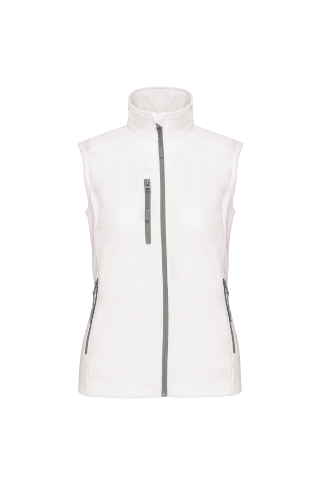 Bodywarmer softshell sans manches femme personnalisable