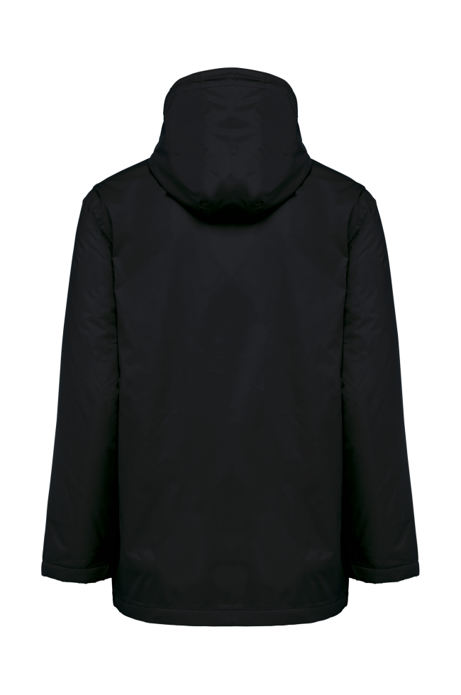 Veste à capuche avec doublure en micropolaire noir