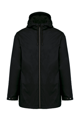 Veste à capuche avec doublure en micropolaire noir