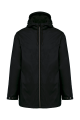 Veste à capuche avec doublure en micropolaire noir