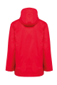 Veste à capuche avec doublure en micropolaire rouge