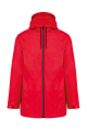 Veste à capuche avec doublure en micropolaire rouge