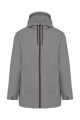 Veste à capuche avec doublure en micropolaire gris