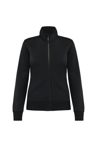Veste molleton gratté femme noir