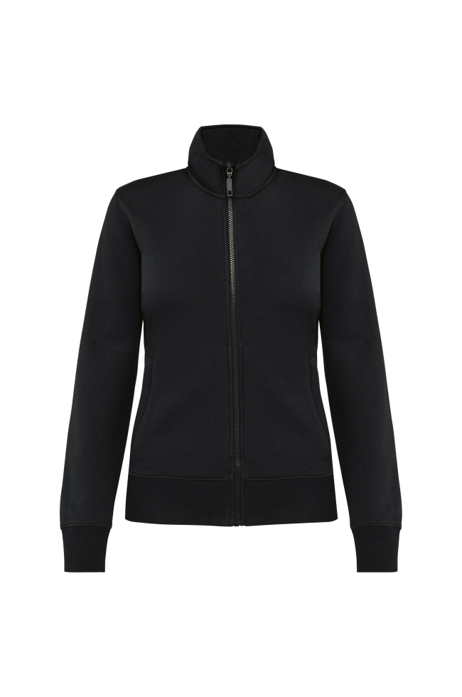 Veste molleton gratté femme noir