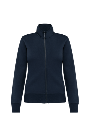 Veste molleton gratté femme bleu marine