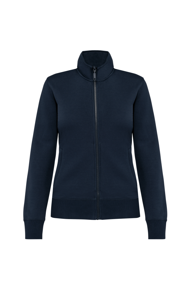 Veste molleton gratté femme bleu marine