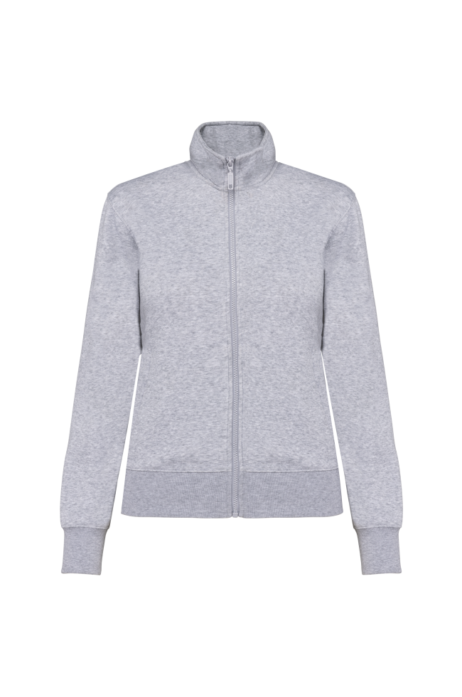 Veste molleton gratté femme gris