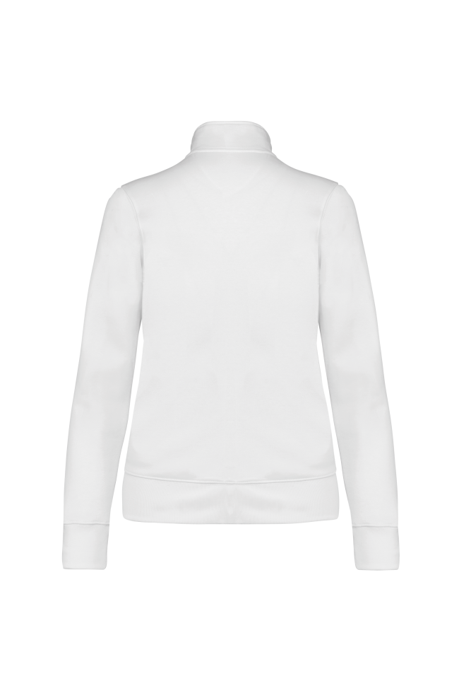 Veste molleton gratté femme blanche