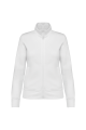 Veste molleton gratté femme blanche