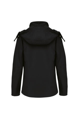 Veste softshell à capuche amovible femme personnalisable