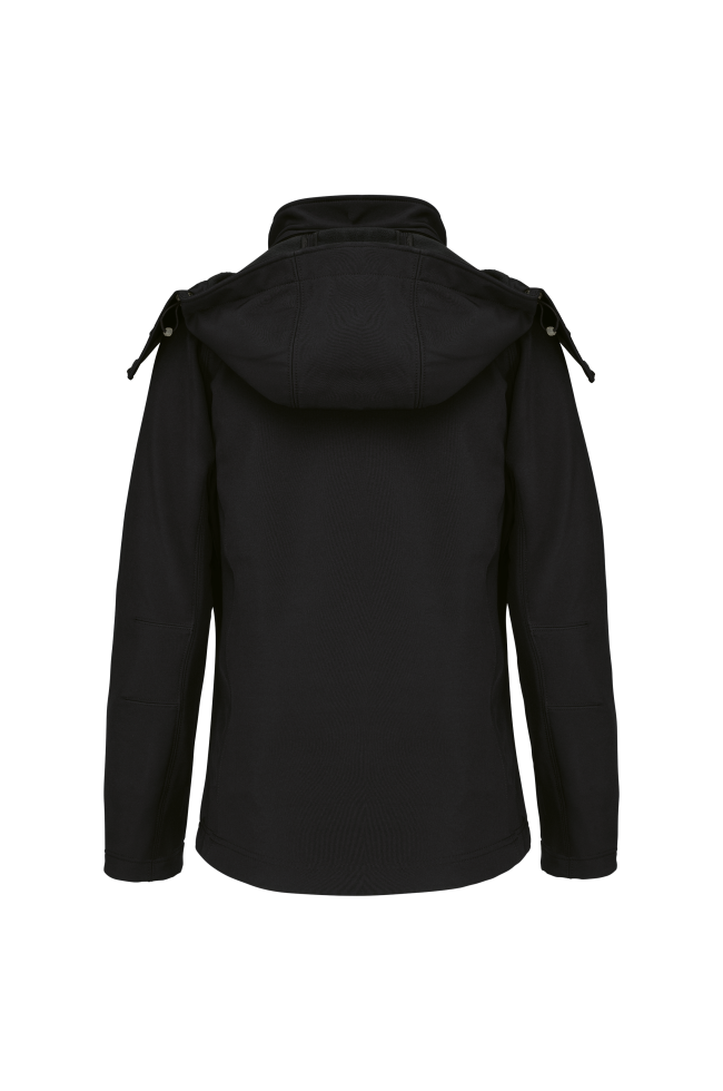 Veste softshell à capuche amovible femme personnalisable