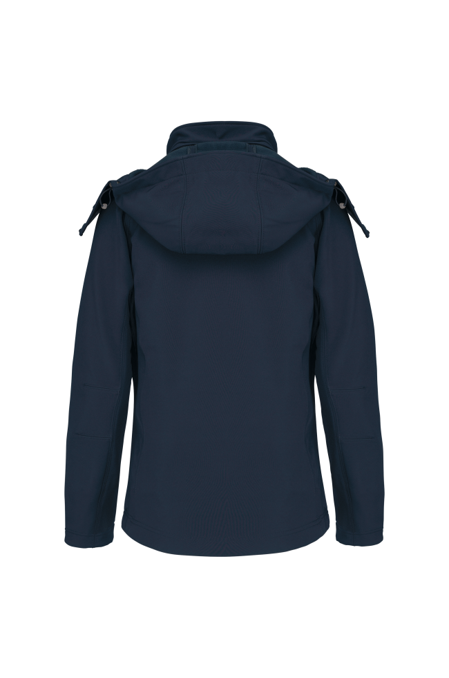Veste softshell à capuche amovible femme personnalisable