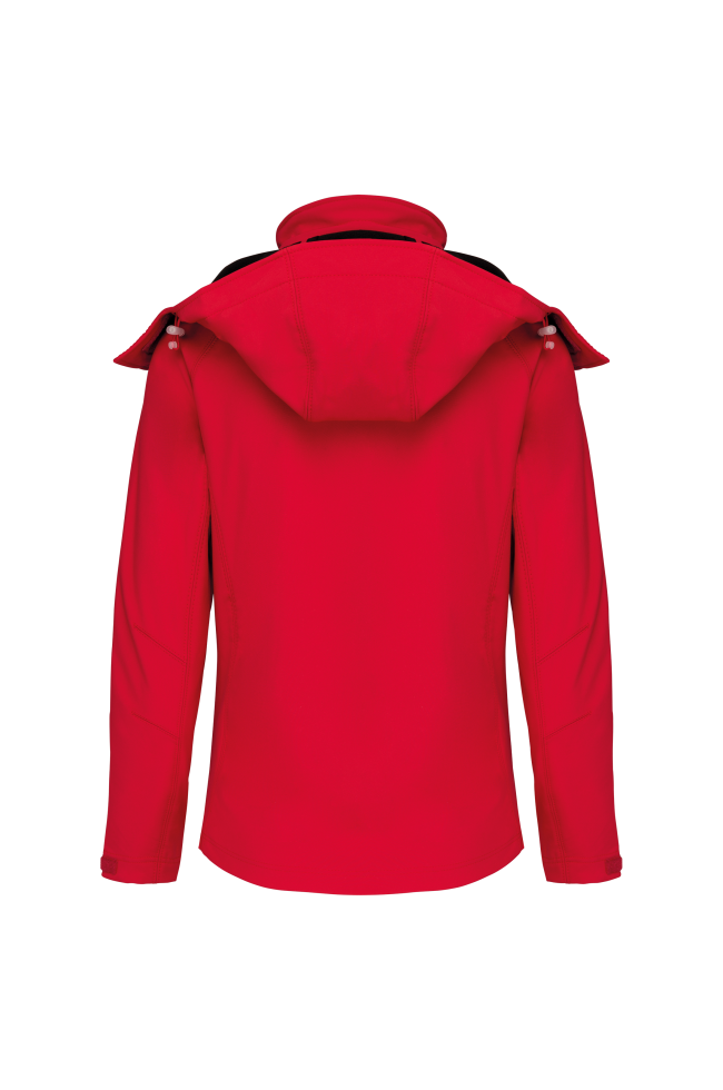 Veste softshell à capuche amovible femme personnalisable