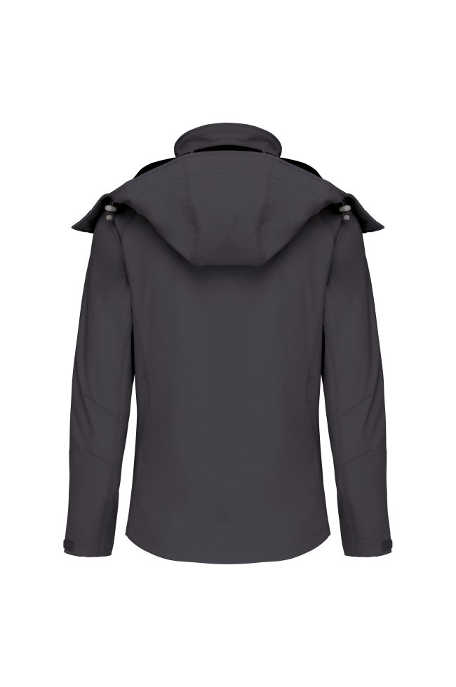 Veste softshell à capuche amovible femme personnalisable