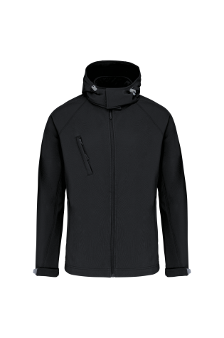 Veste softshell à capuche amovible homme personnalisable