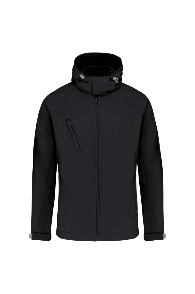 Veste softshell à capuche amovible homme personnalisable