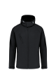 Veste softshell à capuche amovible homme personnalisable