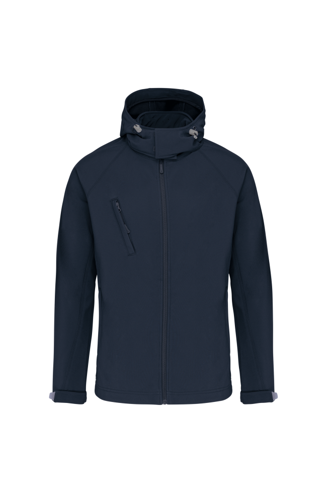 Veste softshell à capuche amovible homme personnalisable