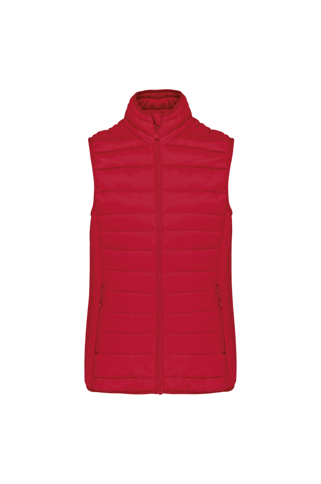 Doudoune légère sans manches femme rouge