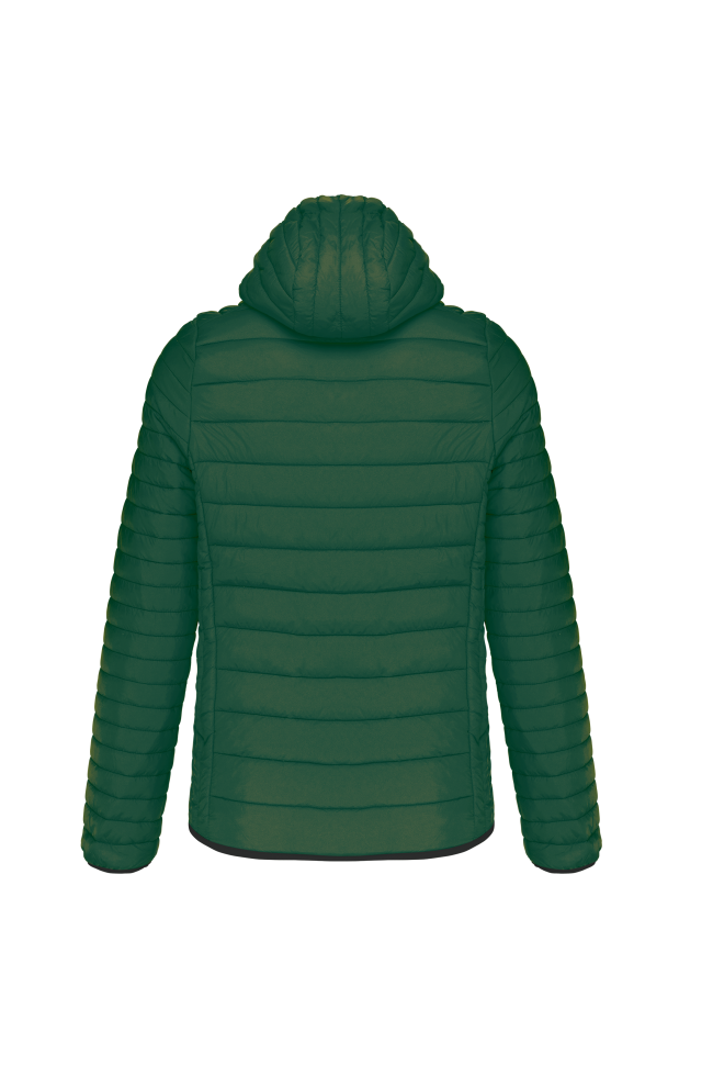 Doudoune légère capuche homme vert