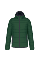 Doudoune légère capuche homme vert