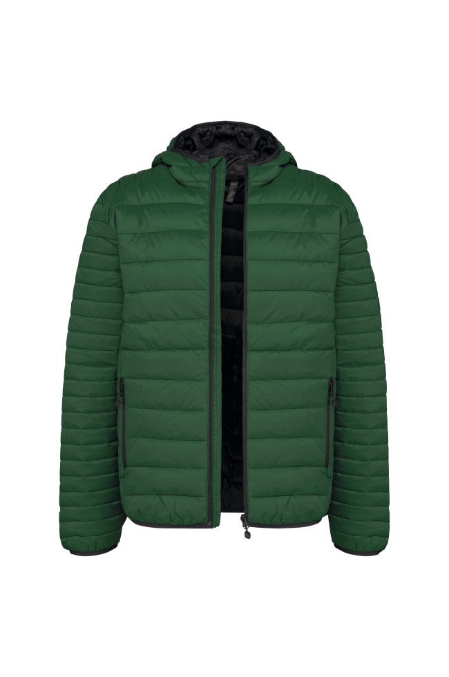 Doudoune légère capuche homme vert