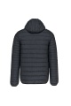 Doudoune légère capuche homme noir