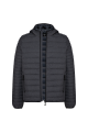 Doudoune légère capuche homme gris fonce