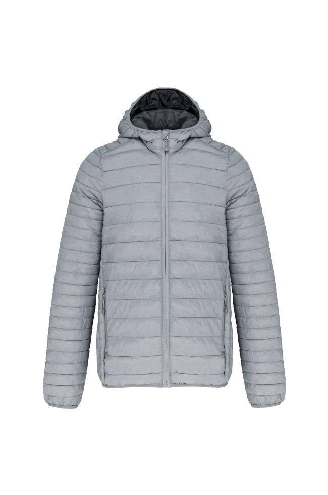 Doudoune légère capuche homme gris