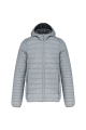 Doudoune légère capuche homme gris