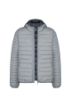 Doudoune légère capuche homme gris