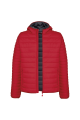 Doudoune légère capuche homme personnalisable rouge