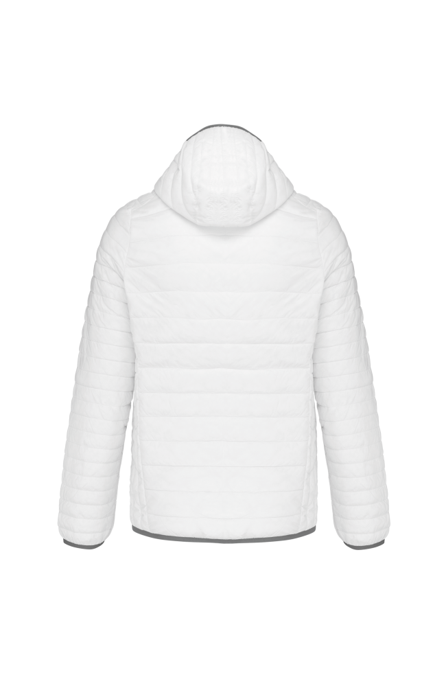 Doudoune légère capuche homme blanche